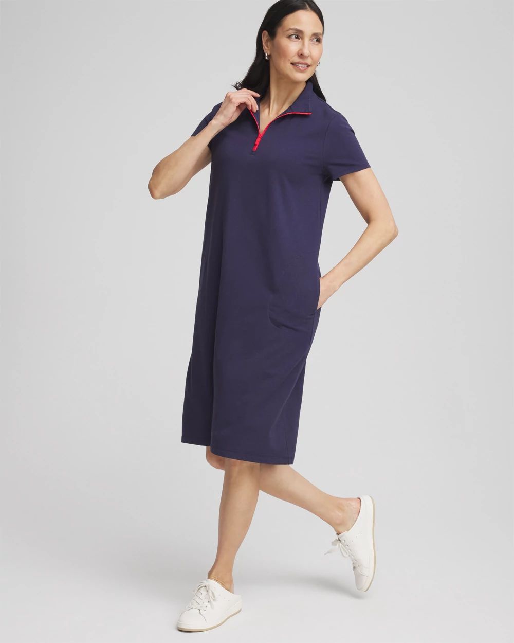 Zenergy® UPF Knit Half-Zip Dress | Chico's
